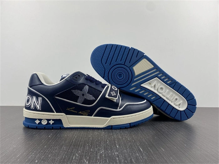 Luis Vitton Trainer Navy Mesh 1A9DEG EasyCare 2155